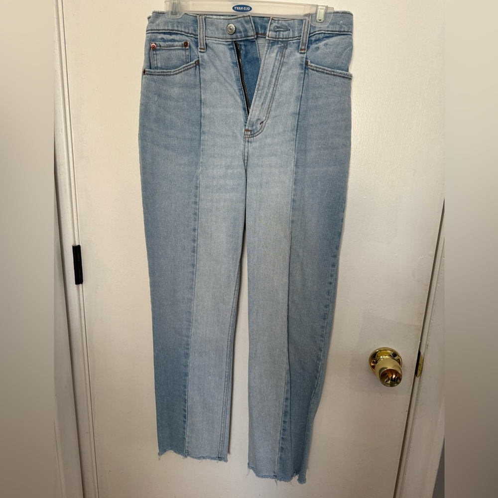 Abercrombie And Fitch Size 27/4 Curve Love Ultra High Rise The Ankle Straight